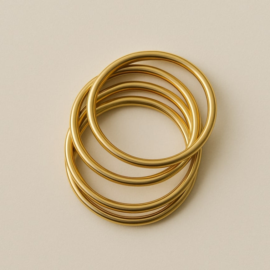 Golden Brass Bangles